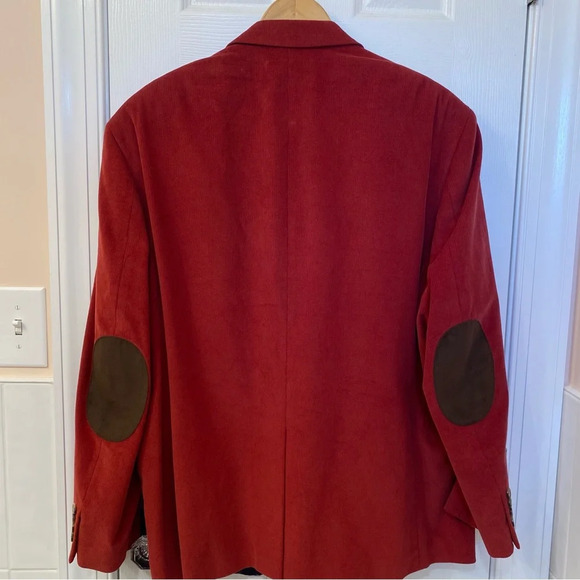 Lauren Ralph Lauren Deep Red Corduroy Sport Jacket Size 46R - Picture 5 of 10